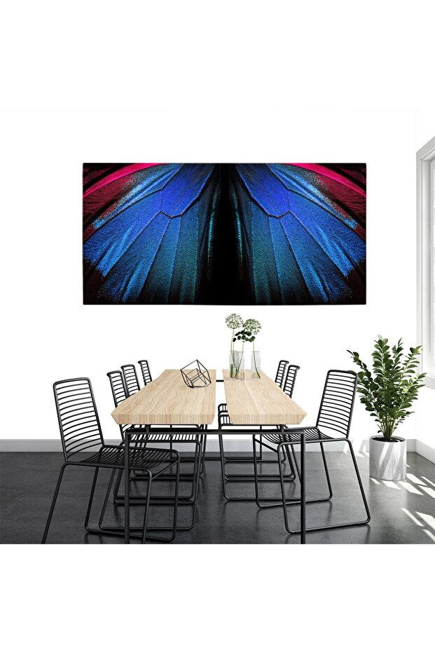 Tablou aripi de fluture roz albastru, cod 1871 - 5