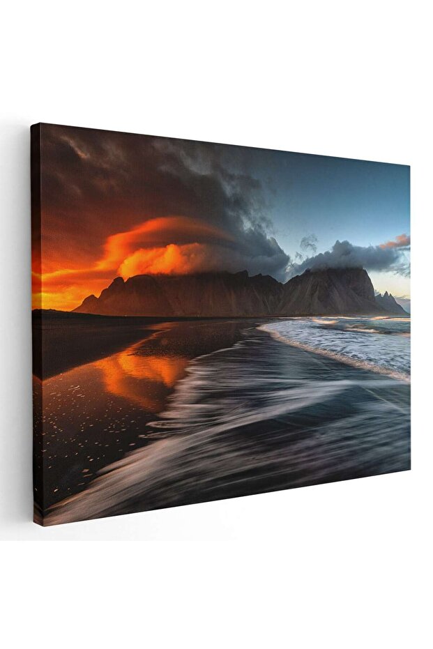 Sunset beach landscape painting, code 4368 - 1