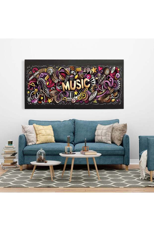 Musical instruments design painting, code 2143 - 7