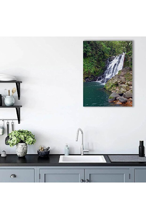 Waterfall landscape painting, code 3139 - 3