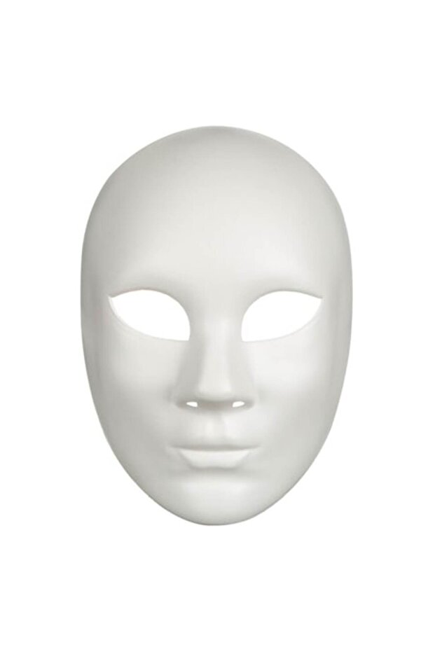 Masca Carnaval, Full Face, Plastic, Alb, MYONNA IT & E- COMMERCE - 1