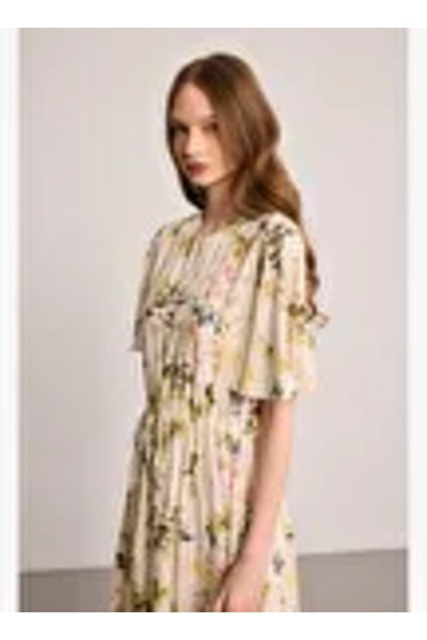 Kelebek Koleksiyonu Modal Elbise - Çok Renkli - 2