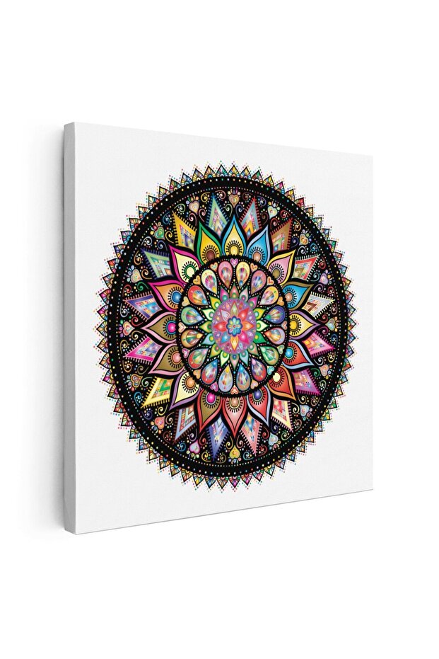 circle mandala geometric shapes, multicolor, code 1339 - 1