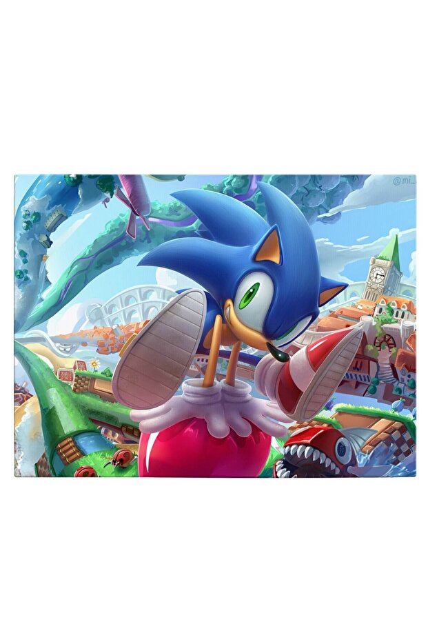 Sonic the Hedgehog painting, code 3520 - 2