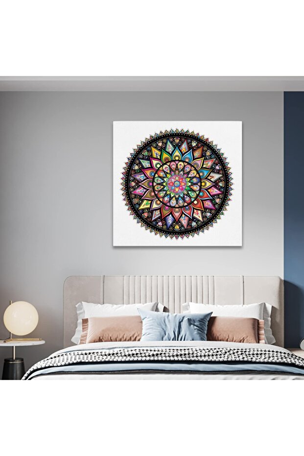 circle mandala geometric shapes, multicolor, code 1339 - 5