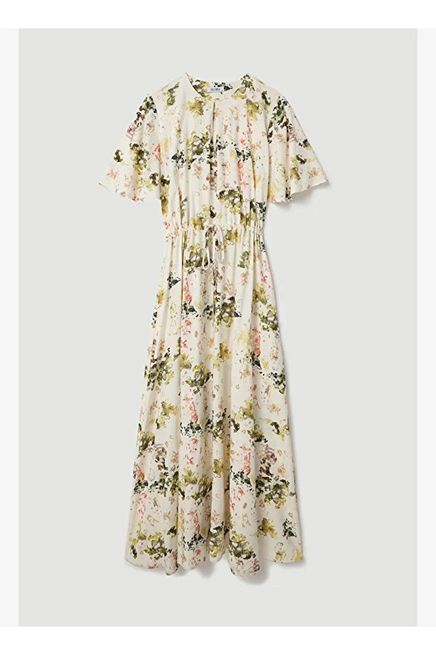 Kelebek Koleksiyonu Modal Elbise - Çok Renkli - 5