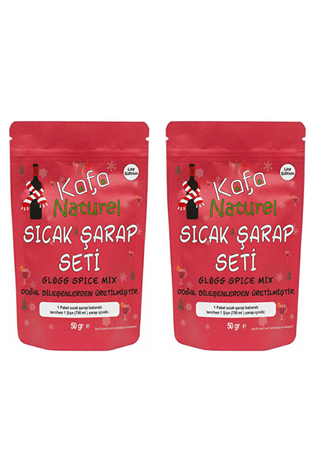 Sıcak Şarap Seti 50 Gr Lite Edition Mulled Wine Set - Glögg - Yılbaşı Seti 2 Adet - 1