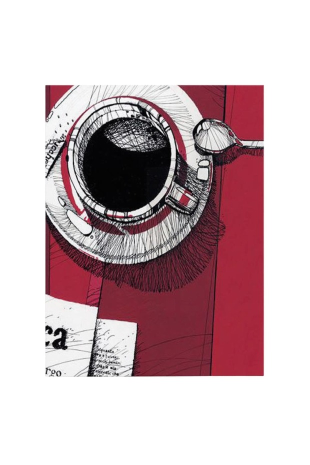 Coffee cup painting, code 3882 - 2