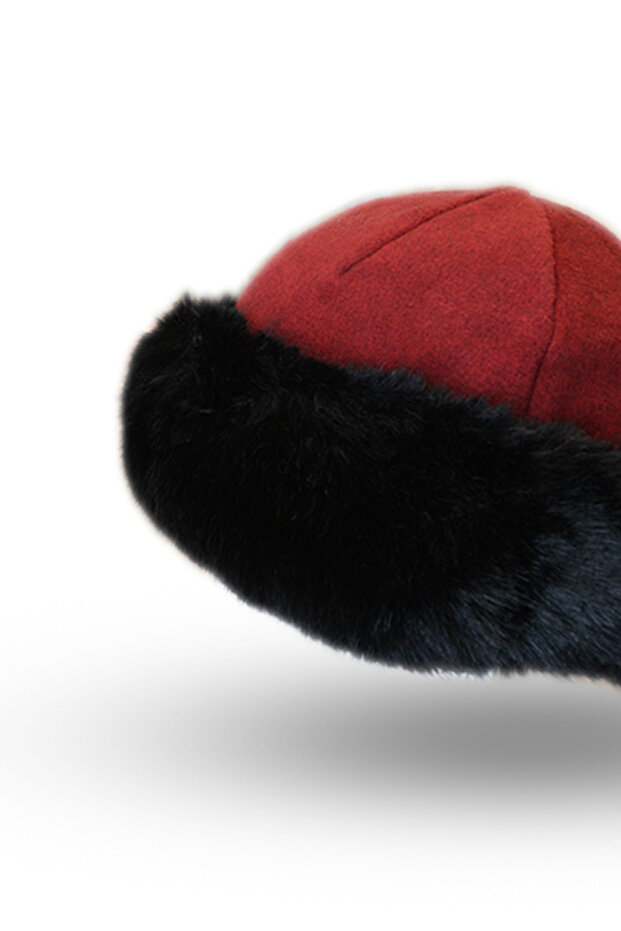 Caciula eleganta pufoasa dama iarna - 3