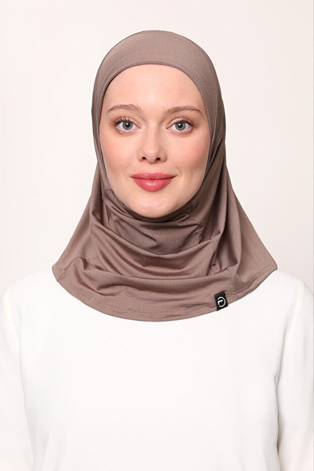 Women's Hijab Cimafit Breathable Ready-To-Wear Practical Hijab Bonnet Mink