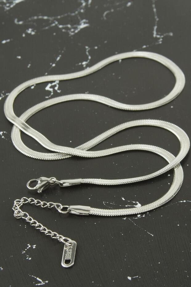 Thin Italian Chain Steel Necklace 55 cm