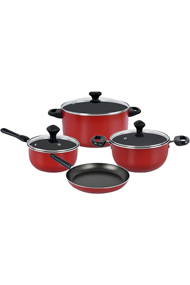 7 Piece Non-Stick Aluminium Cookware sets | Non Stick Aluminium | Casserole | Sauce Pan | F