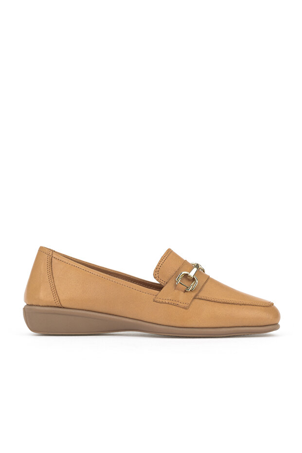 , Women's Genuine Leather Shoes 1531050Z26142202K Tan