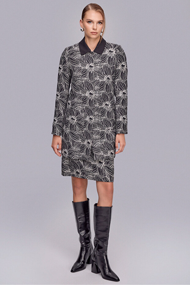 664 CEKET ÇİÇEK DESEN - 2