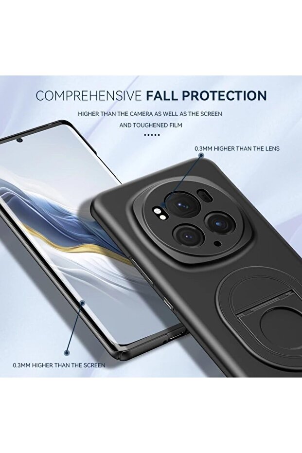 Case Compatible with Polysight 6 Pro - Compatible, Black, with Optional Ring, Camera Bump, New Generation Design - 3