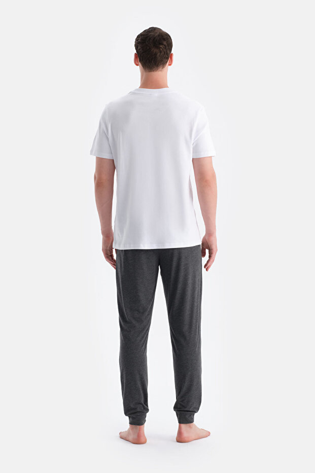 Antrasit-Lacivert İkili Örme Pantolon - 2