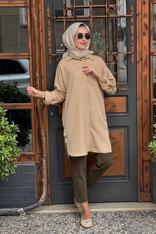 Tunik 10002521211023 Bej - 4