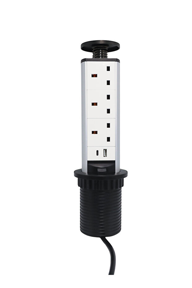 Table Pop Up Socket | Push Open Bench Table Hidden Socket - 1