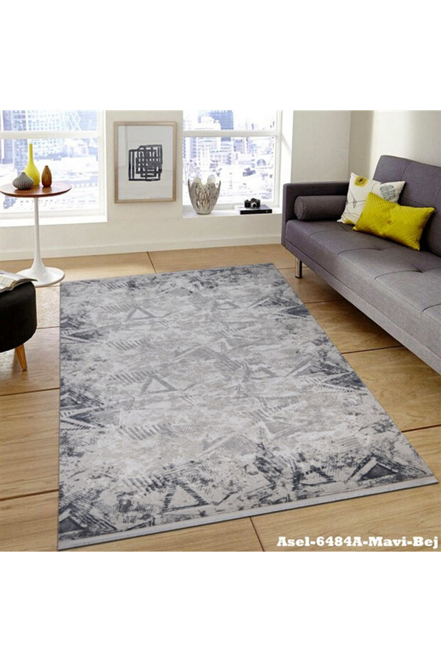 ASEL 6484 A MAVİ BEJ 100X200 - 1