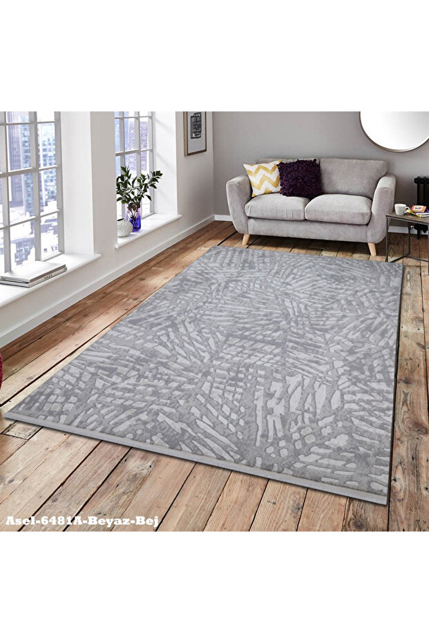 Asel 6481 A Beyaz Bej 80x150 - 1