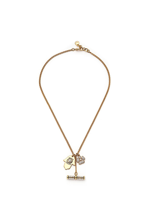 Blessed Luck Yonca Hamsa Charm Zincir Kolye - 1