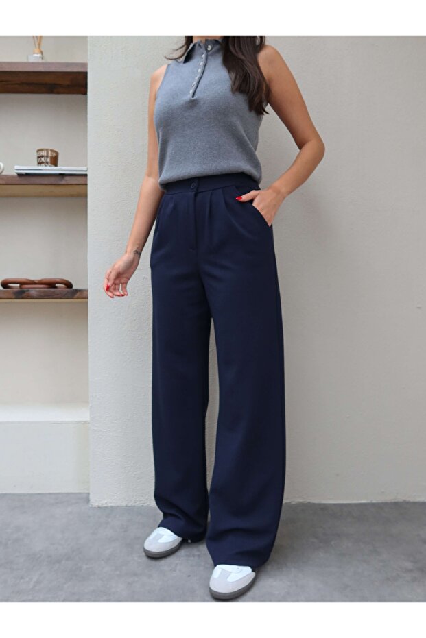 Pile Detail Lycra Pants