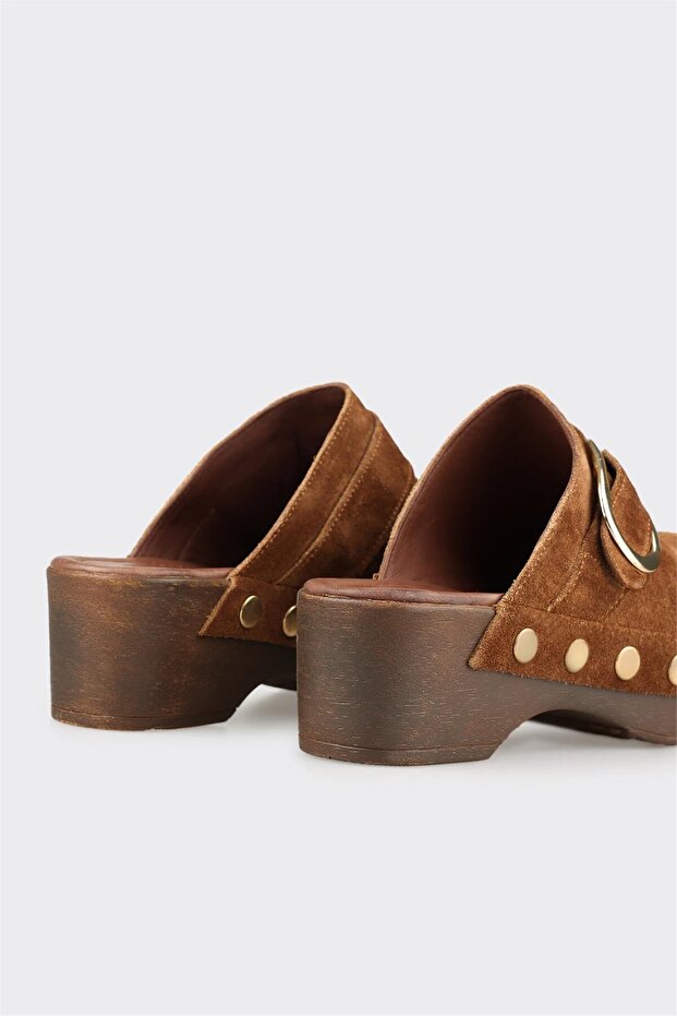 Taba Deri Kadın Terlik - 4