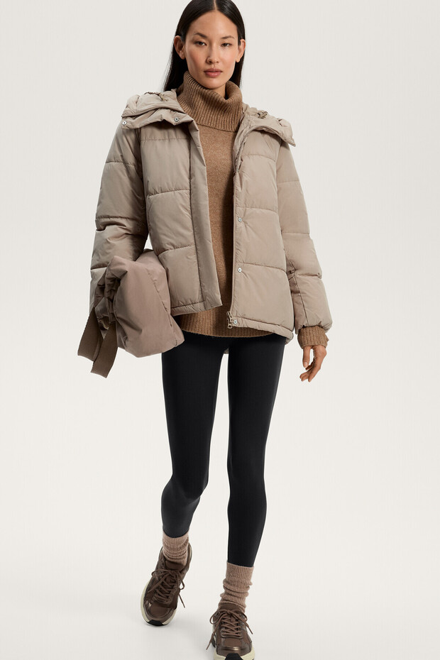 Oversize yumuşak örgü balıkçı yaka kazak - 5