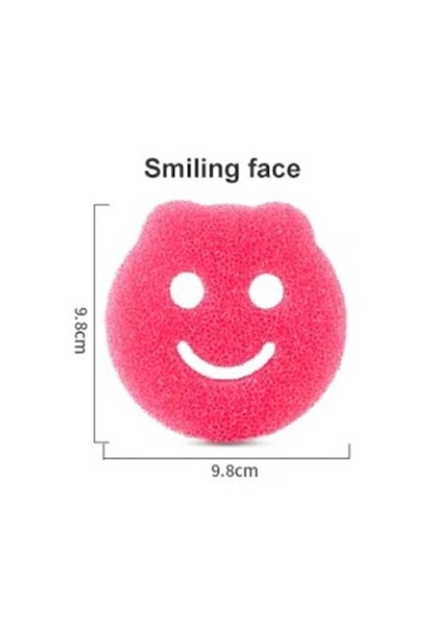 Pink Sponge in Bear Shape, with Two Layers - Rigid and Soft - 1