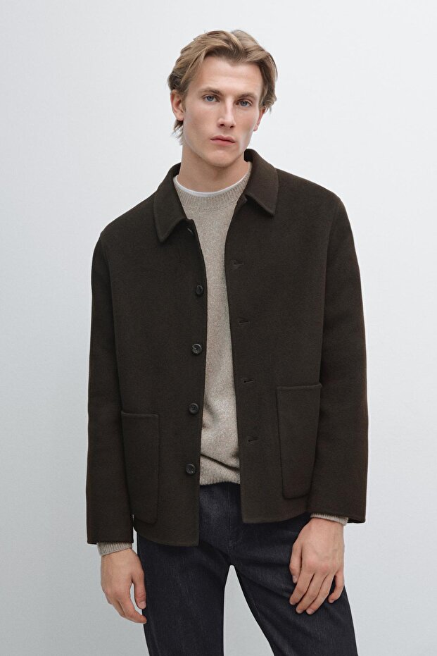 %100 kaşmir kısa kaban - 1