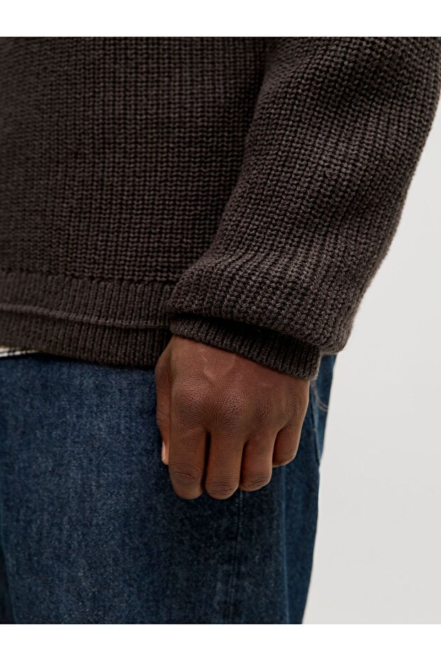 Strickpullover Einfarbig Strickpullover - 5