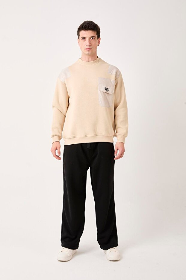 X-1001 Elastic Waist Washable Three-Thread Pants