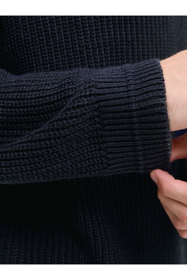 Strickpullover Einfarbig Strickpullover - 5