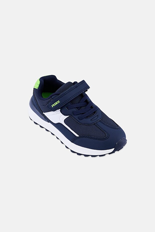 Kids Boy Velcro Closure Outdoor Shoes, Navy