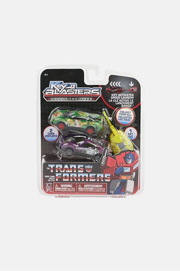 Key Blaster 2 Race Cars With Key, Multicolor