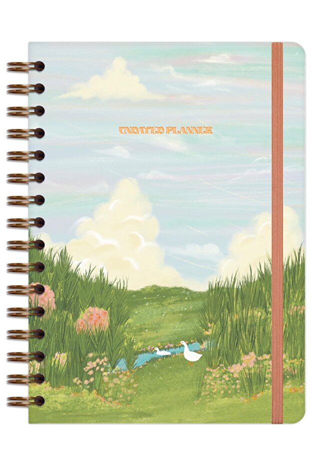 A5 Spiralli Süresiz Planlayıcı Ajanda Manzara - 4