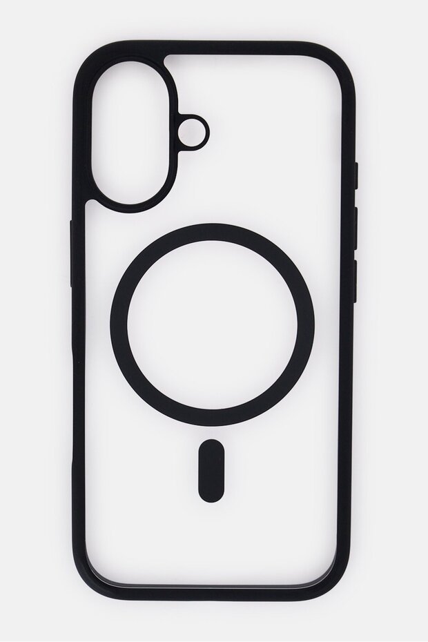 جراب حماية ماجسيف لجهاز iPhone 16، أسود - 1