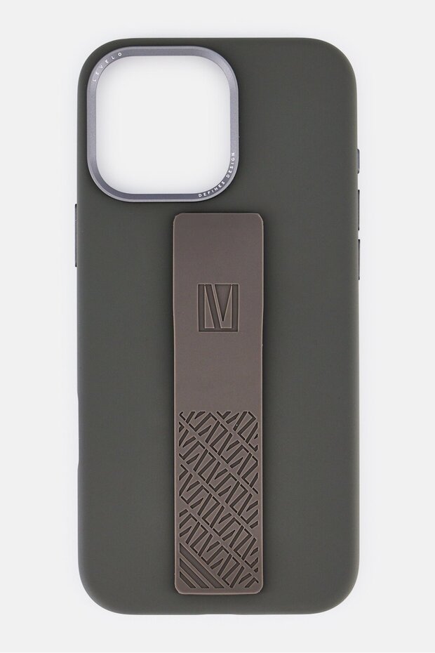 iPhone 16 Pro Max Morfix Silicone Case With Grip, Grey