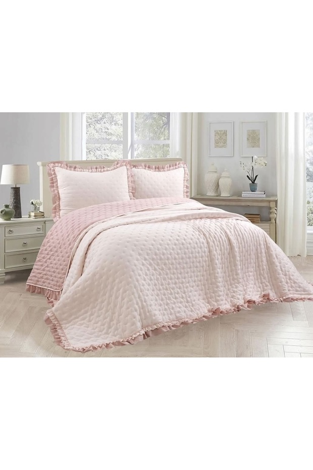 ALAÇATI FIRFIRLI TEK KİŞİLİK YATAK ÖRTÜSÜ - 1