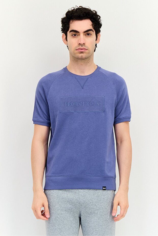 Men Fitted Fit Short Sleeve Outdoor T-Shirts, Slate Blue
