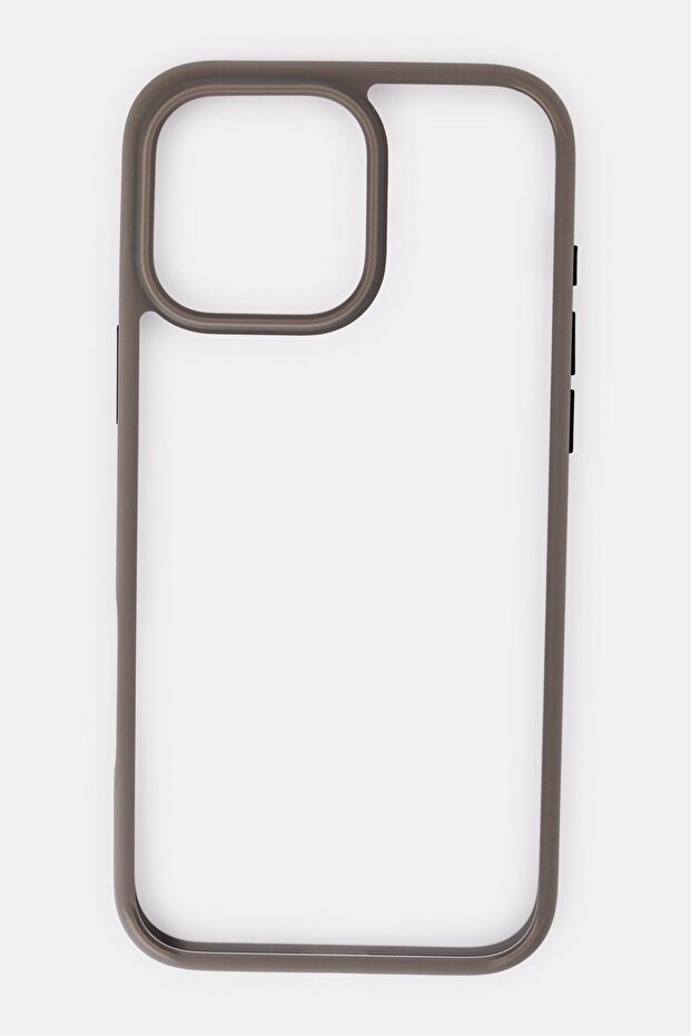 جراب حماية لجهاز iPhone 16 Pro Max، رمادي - 1