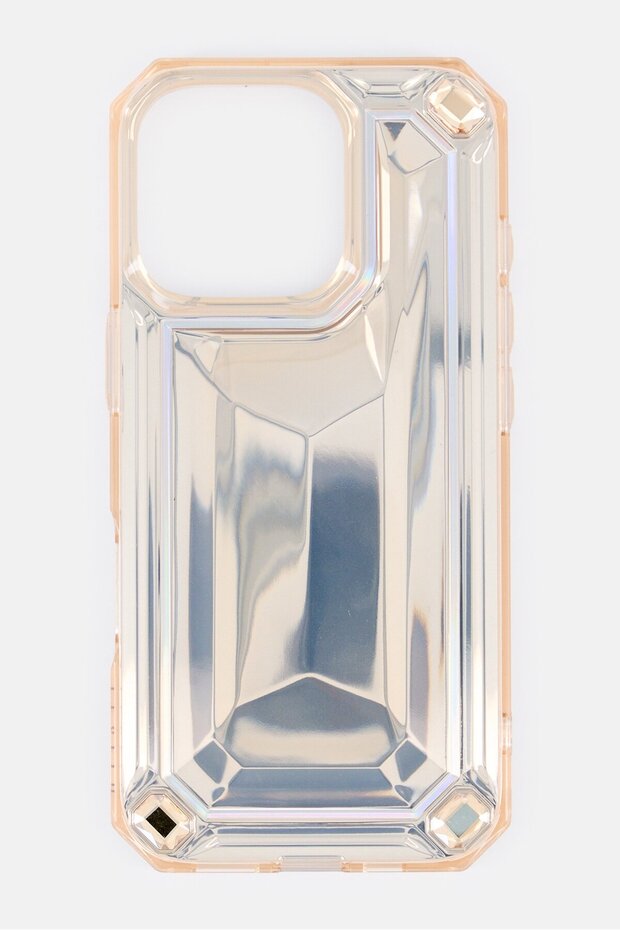 iPhone 16 Pro Venessa Diamond Design Protective Case, Gold