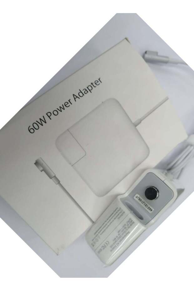 محول كمبيوتر محمول 60 وات من Apple بمقبس L