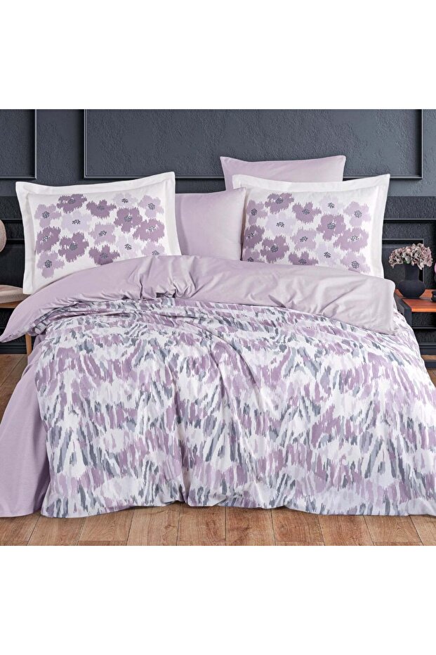 Penny Lila - Poplin Double Duvet Cover Set