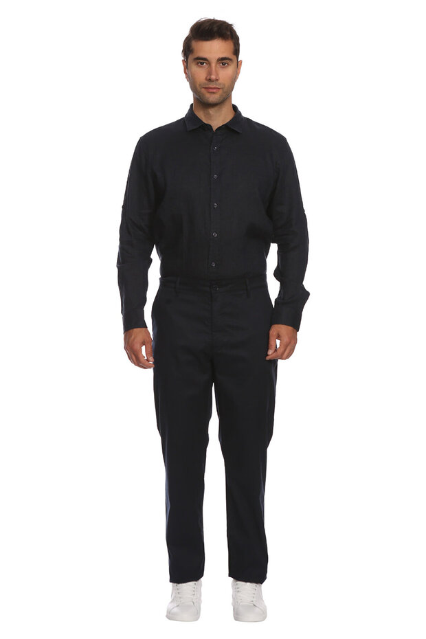 Lacivert Pantolon - 1