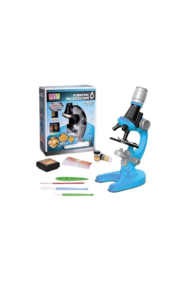 Microscope BigBuy, blue, educational game, plastic - 1