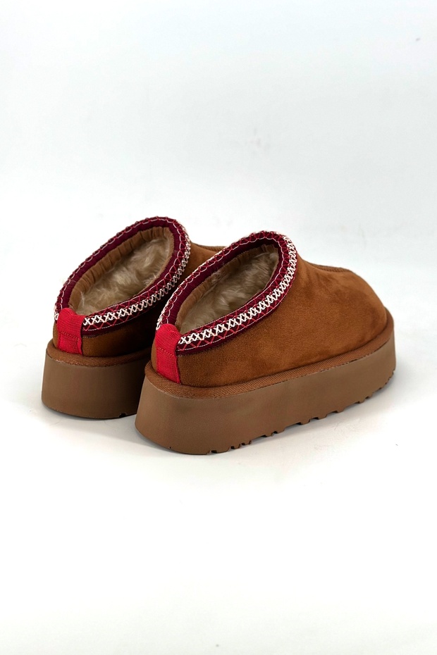 Migo Taba Peluş Kışlık Kadın Terlik - 6