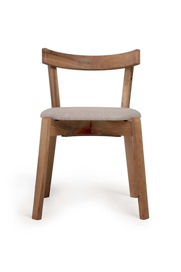 6 Kişilik Ceviz Masa Takımı,6 Adet ARC Ceviz sandalye,6 Kişilik yemek masa takımı Bej 160 x 80 - 5