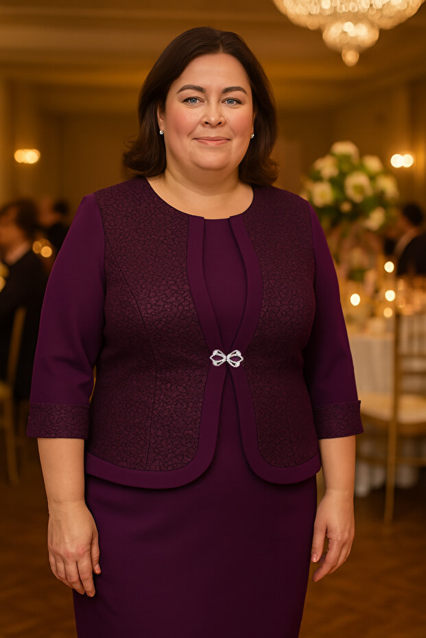 Krep Anne abiye elbise - 5