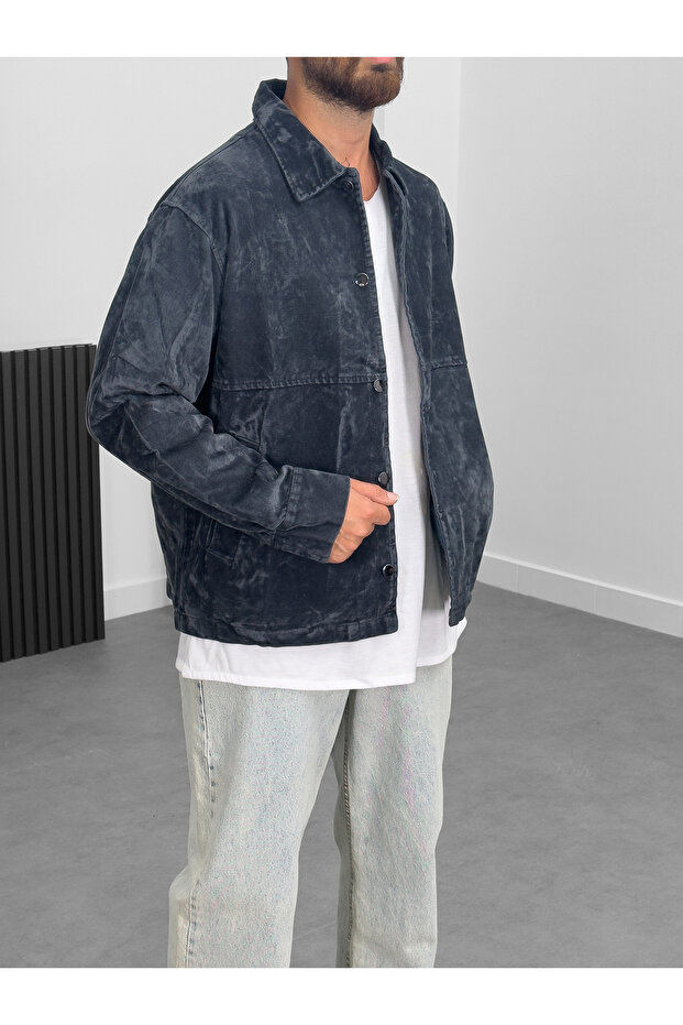 سترة رجالية رمادية - 3